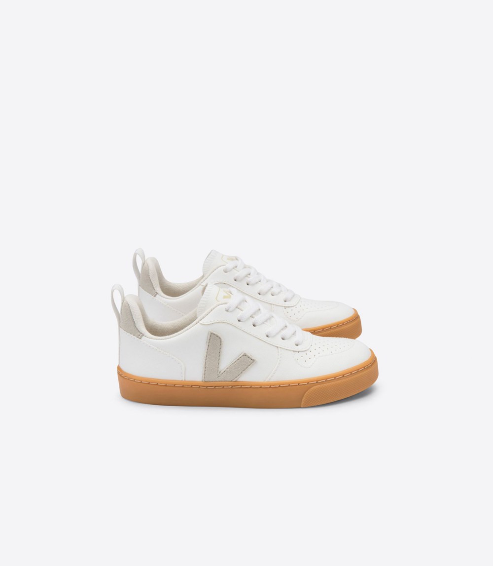 Tenis Veja Niños - V-10 Cwl - Blancos/Beige - 546ACQJHX